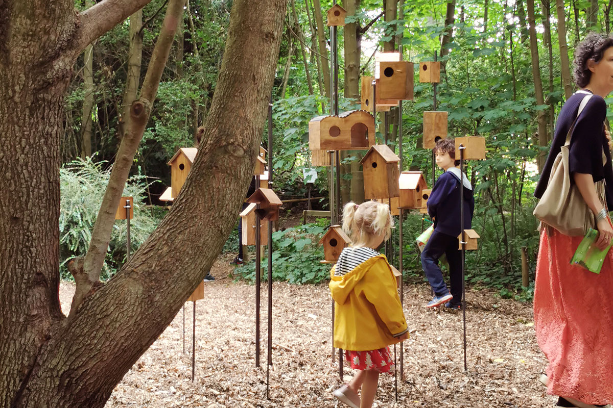 Rêves d’oiseaux, Installation Sonore de Christian Delécluse à la Fondation GoodPlanet aux Jardins Ouverts.