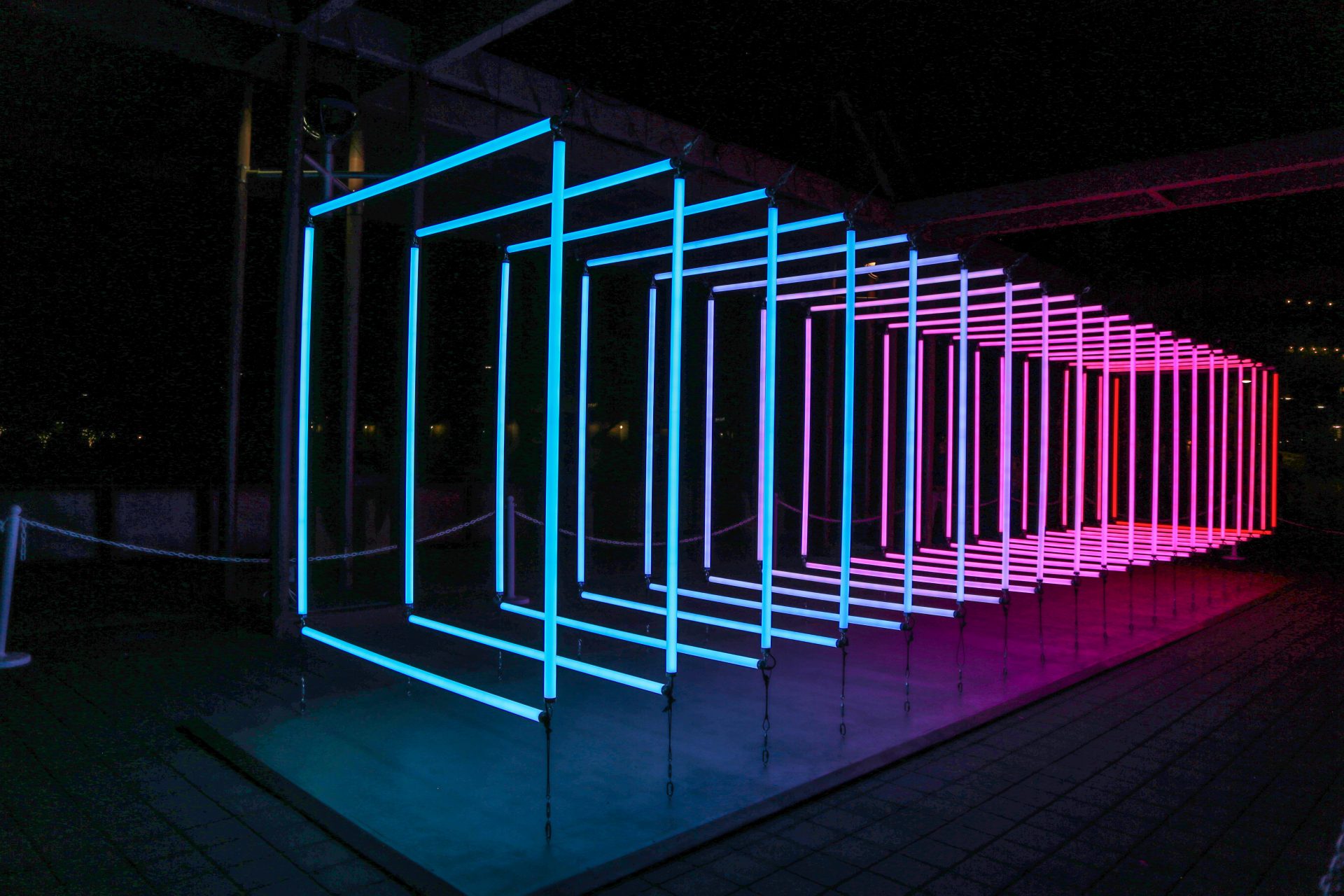 Spectrum, Installation Lumière d'Olivier Ratsi au Canal Convergence Festival, USA.