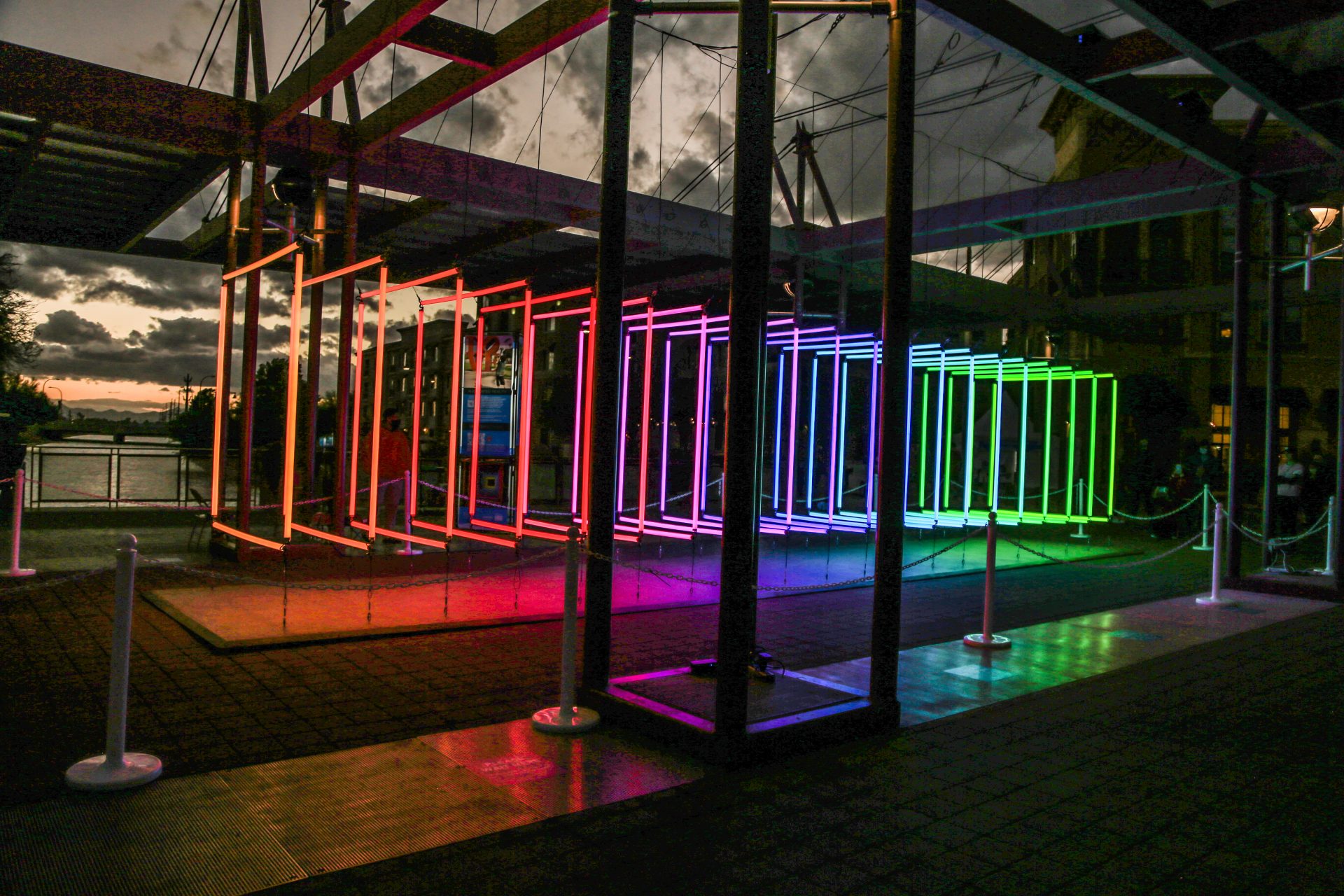 Spectrum, Installation Lumière d'Olivier Ratsi au Canal Convergence Festival, USA.