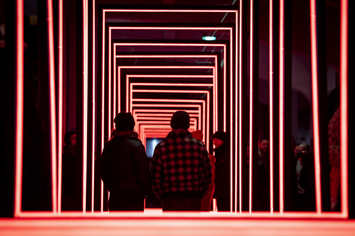 Installation lumière Frame Perspective d'Olivier Ratsi au Bristol Light Festival.